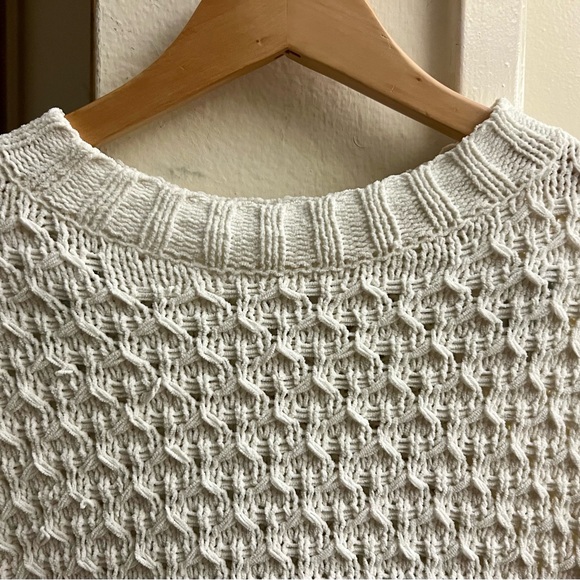 A NEW DAY Cozy White Knit Oversized Sweater - Picture 4 of 15